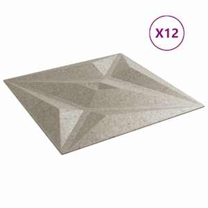 Nástěnné panely 12 pcs Hvězdový beton 50 x 50 cm XPS pěna - obrázek 2