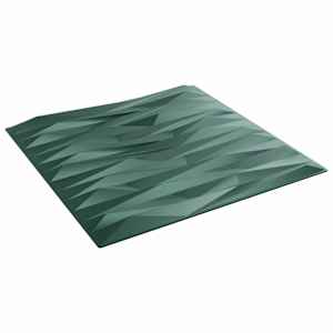 vidaXL Seinapaneelid 12 tk 50 x 50 cm Kivi Roheline XPS Vaht