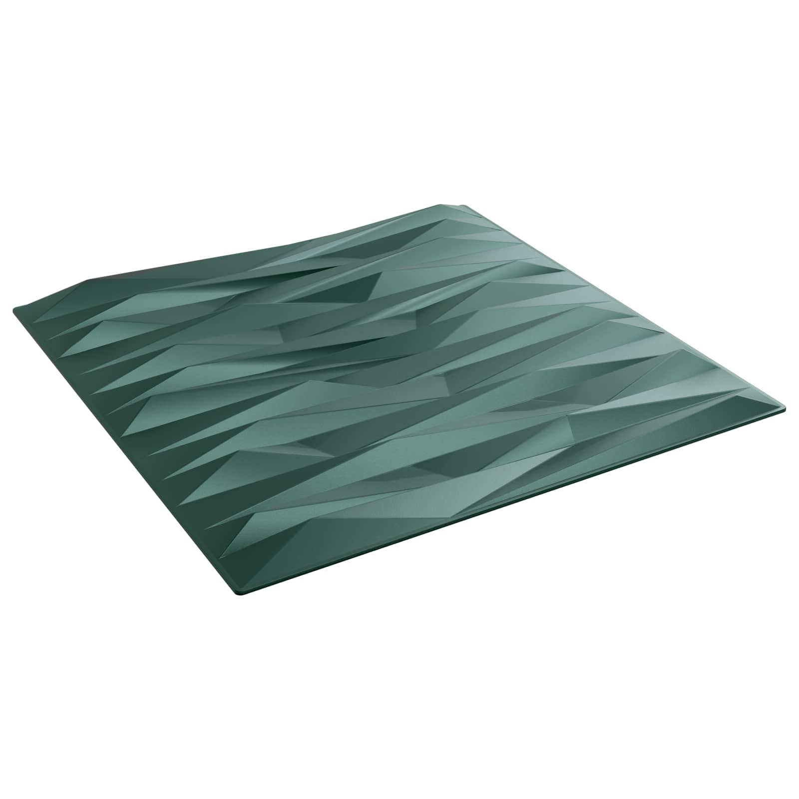 vidaXL Panouri de perete 48 pcs Verde Stone 50 x 50 cm Spumă XPS