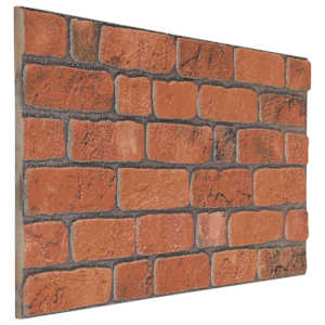vidaXL Seinapaneelid 10 tk 100 x 50 cm Terrakota EPS vaht