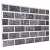 vidaXL Seinapaneelid 10 tk 100 x 50 cm Must ja Hall EPS vaht