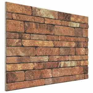 vidaXL Seinapaneelid 10 tk 100 x 50 cm Pruun ja valge EPS vaht