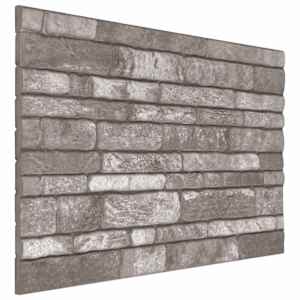vidaXL Seinapaneelid 10 tk 100 x 50 cm Tumehall EPS vaht