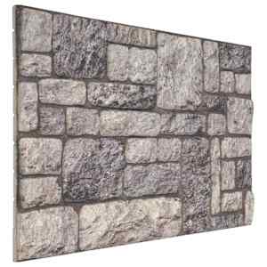 vidaXL Seinapaneelid 10 tk 100 x 50 cm Hall ja Valge EPS vaht