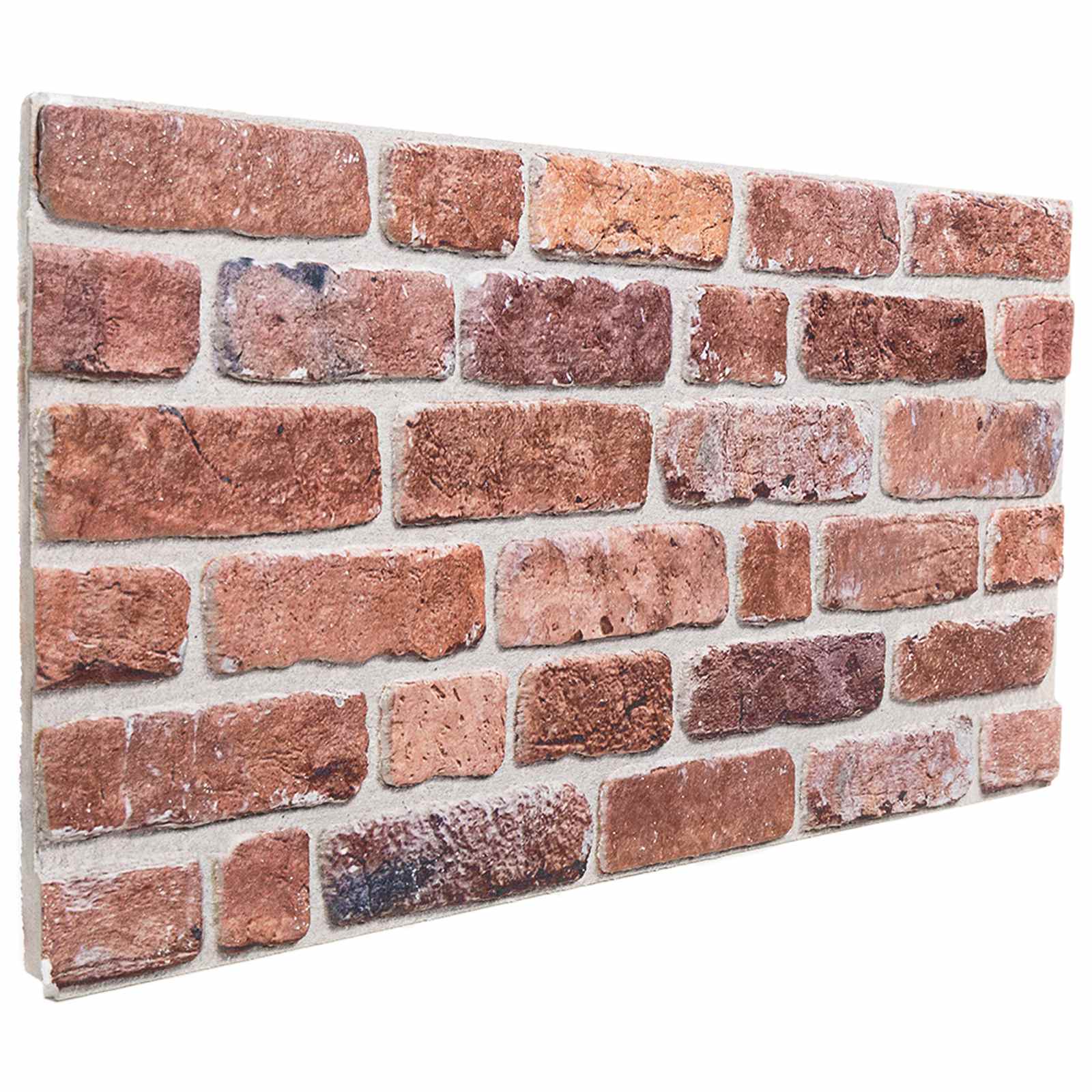 vidaXL Panouri de perete 10 pcs Roșu 100 x 50 cm Spumă EPS