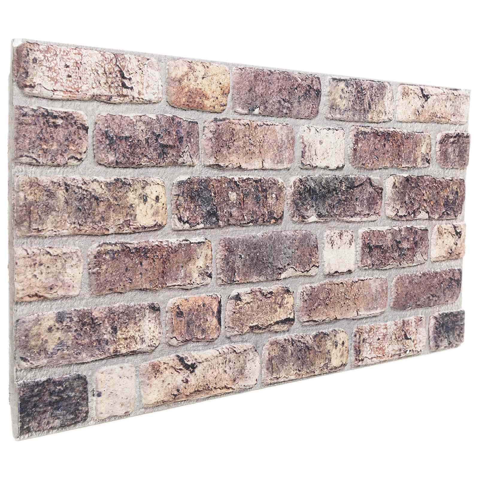 vidaXL Nástěnné panely 10 ks 100 x 50 cm Tmavě hnědá EPS pěna