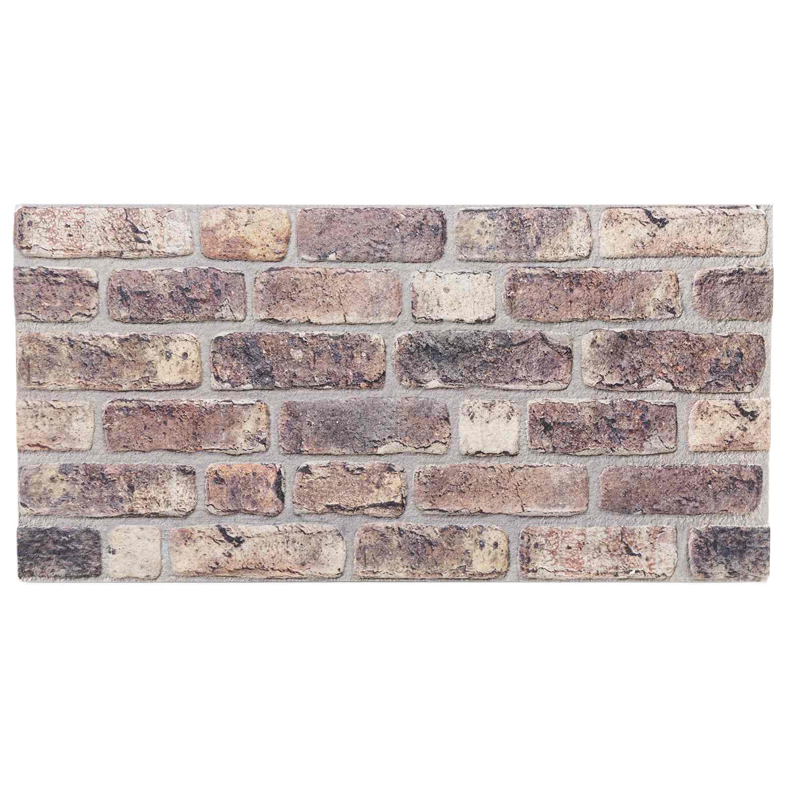 Stenske plošče 10 pcs Temno rjava 100 x 50 cm EPS pena - slika 2