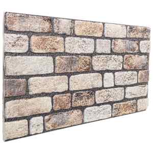 vidaXL Seinapaneelid 10 tk 100 x 50 cm Helepruun EPS vaht
