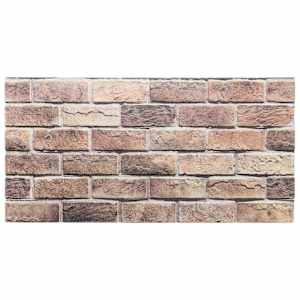 Nástěnné panely 10 pcs Hnědá a šedá 100 x 50 cm EPS pěna - obrázek 2