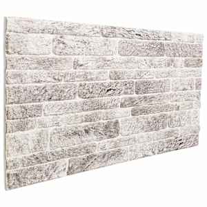 vidaXL Seinapaneelid 10 tk 100 x 50 cm Helehall ja valge EPS vaht