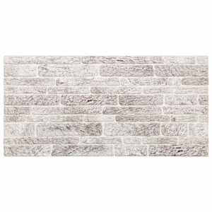 Nástěnné panely 10 pcs Světle šedá a bílá 100 x 50 cm EPS pěna - obrázek 2