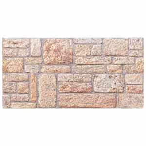 Nástěnné panely 10 pcs Světle hnědá a bílá 100 x 50 cm EPS pěna - obrázek 2