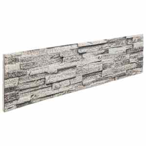 vidaXL Seinapaneelid 10 tk 100 x 25 cm Helehall EPS vaht