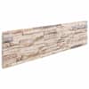 vidaXL Seinapaneelid 10 tk 100 x 25 cm Valge ja punane EPS vaht