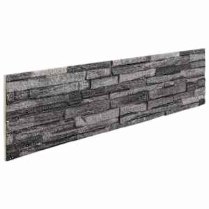 vidaXL Seinapaneelid 10 tk 100 x 25 cm Antratsiit EPS vaht