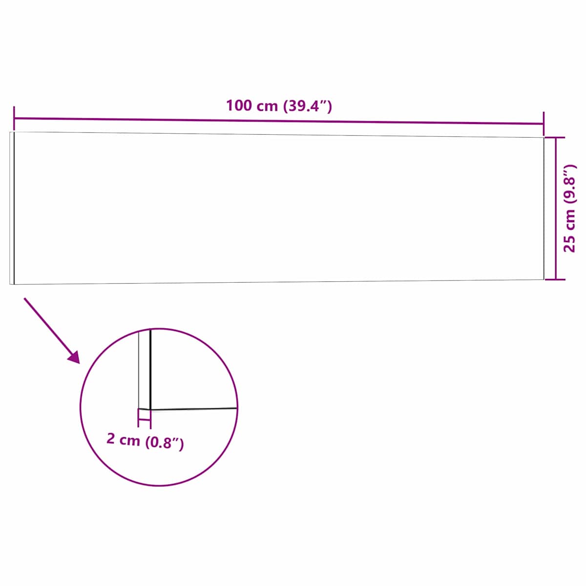 Vægpaneler 10 stk. 100 x 25 cm EPS Skum - Billede 6