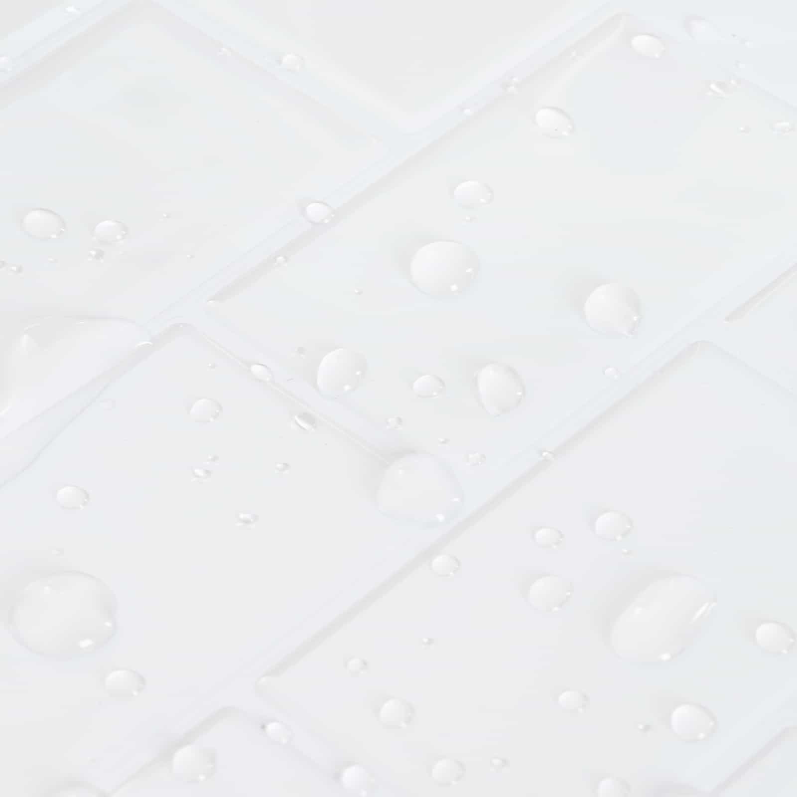 Podhodna ploščica 20 pcs Bela 30 x 30 cm Poliuretan in PET - slika 8