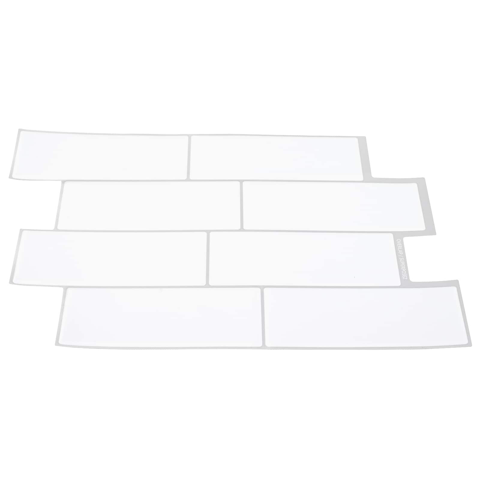 Podhodna ploščica 20 pcs Bela siva 29 x 21 cm Poliuretan in PET - slika 3