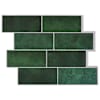 vidaXL Subway plaat 20 tk Tumeroheline 29 x 21 cm Pol&uuml;uretaan ja PET