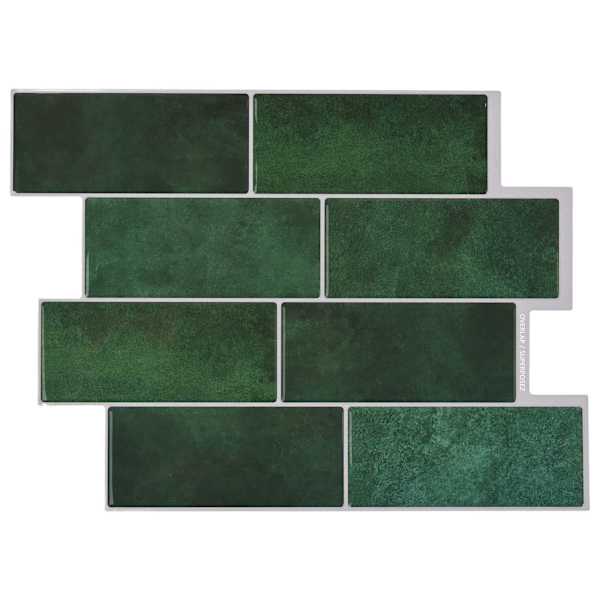 vidaXL Subway plaat 20 tk Tumeroheline 29 x 21 cm Pol&uuml;uretaan ja PET
