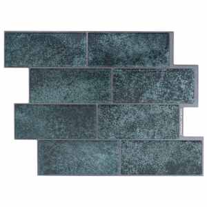 vidaXL Subway plaat 10 tk Sinine roheline 29 x 21 cm