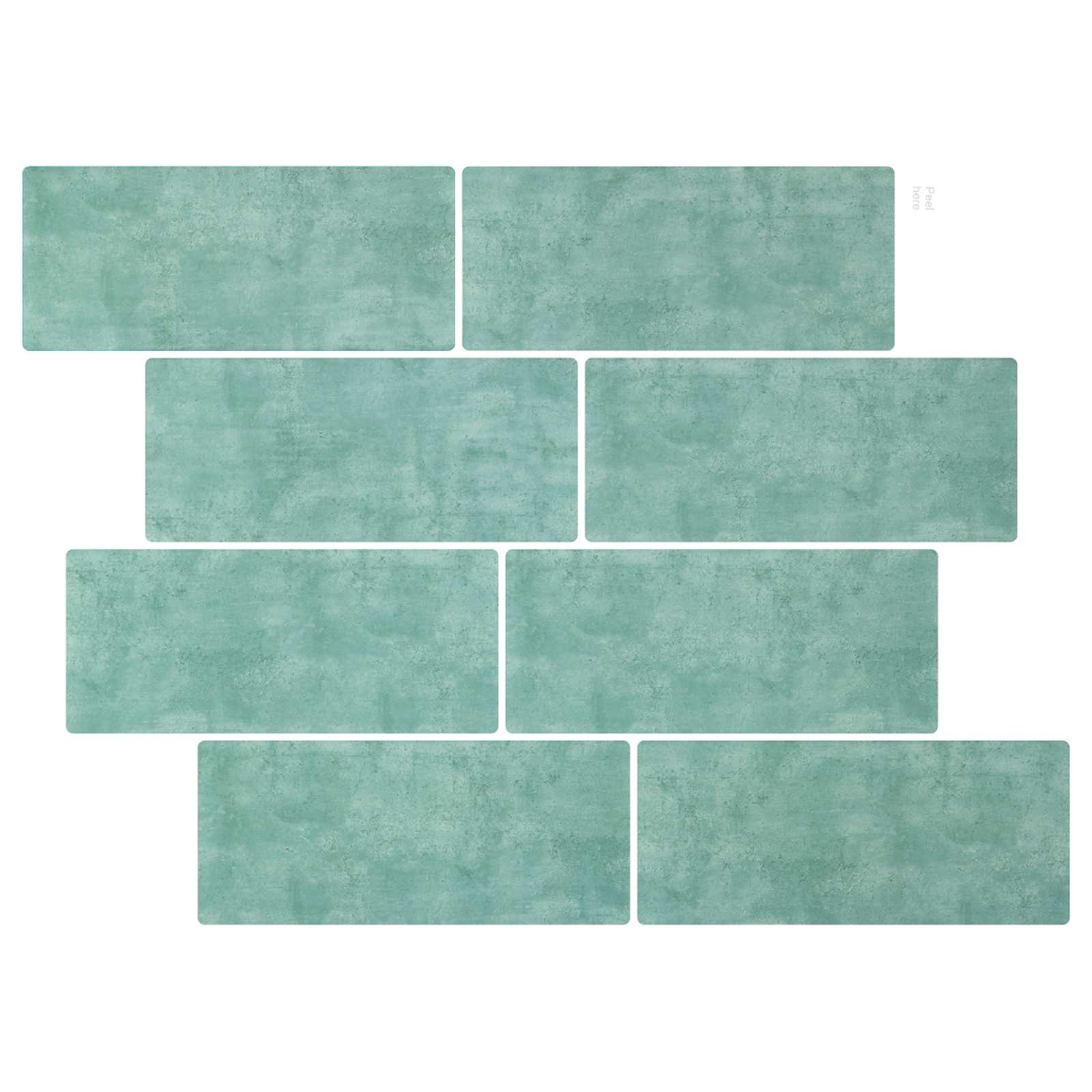 Podhodna ploščica 50 pcs Siva zelena 29 x 21 cm