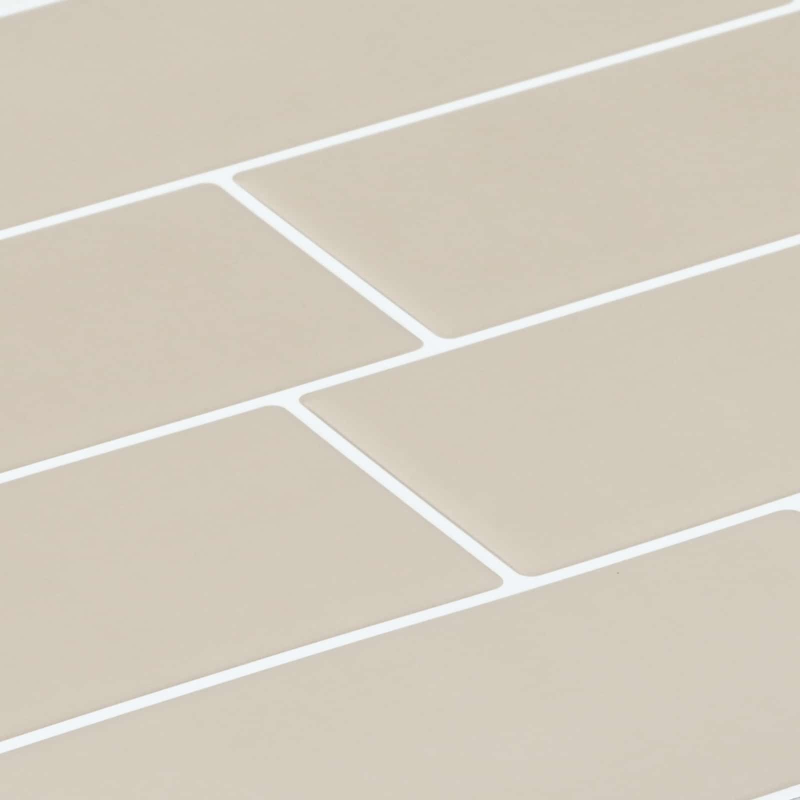 Podhodna ploščica 10 pcs Bež 29 x 21 cm Poliuretan in PET - slika 9