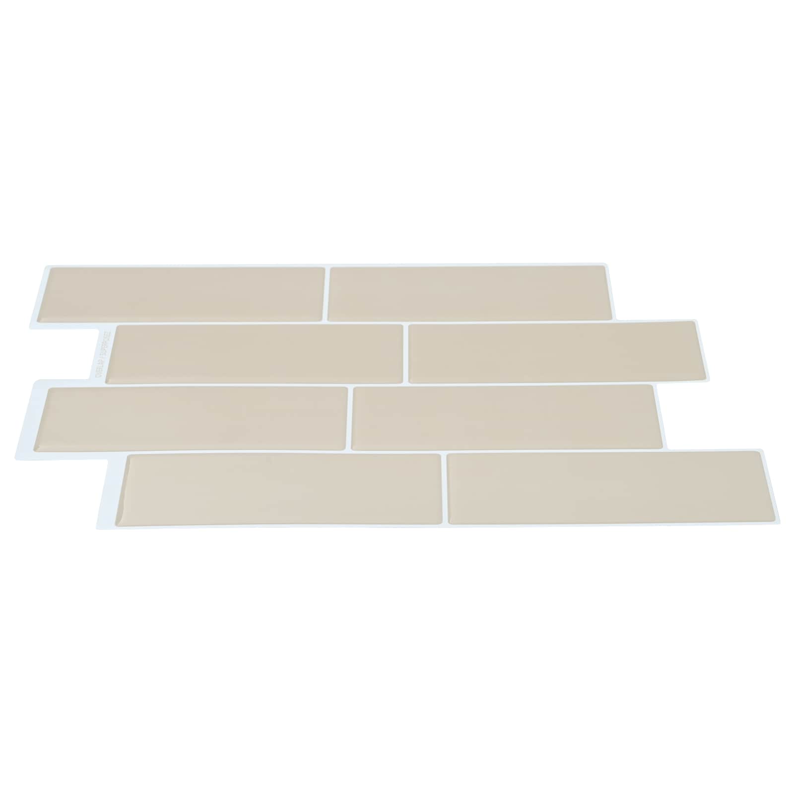 Podhodna ploščica 10 pcs Bež 29 x 21 cm Poliuretan in PET - slika 3