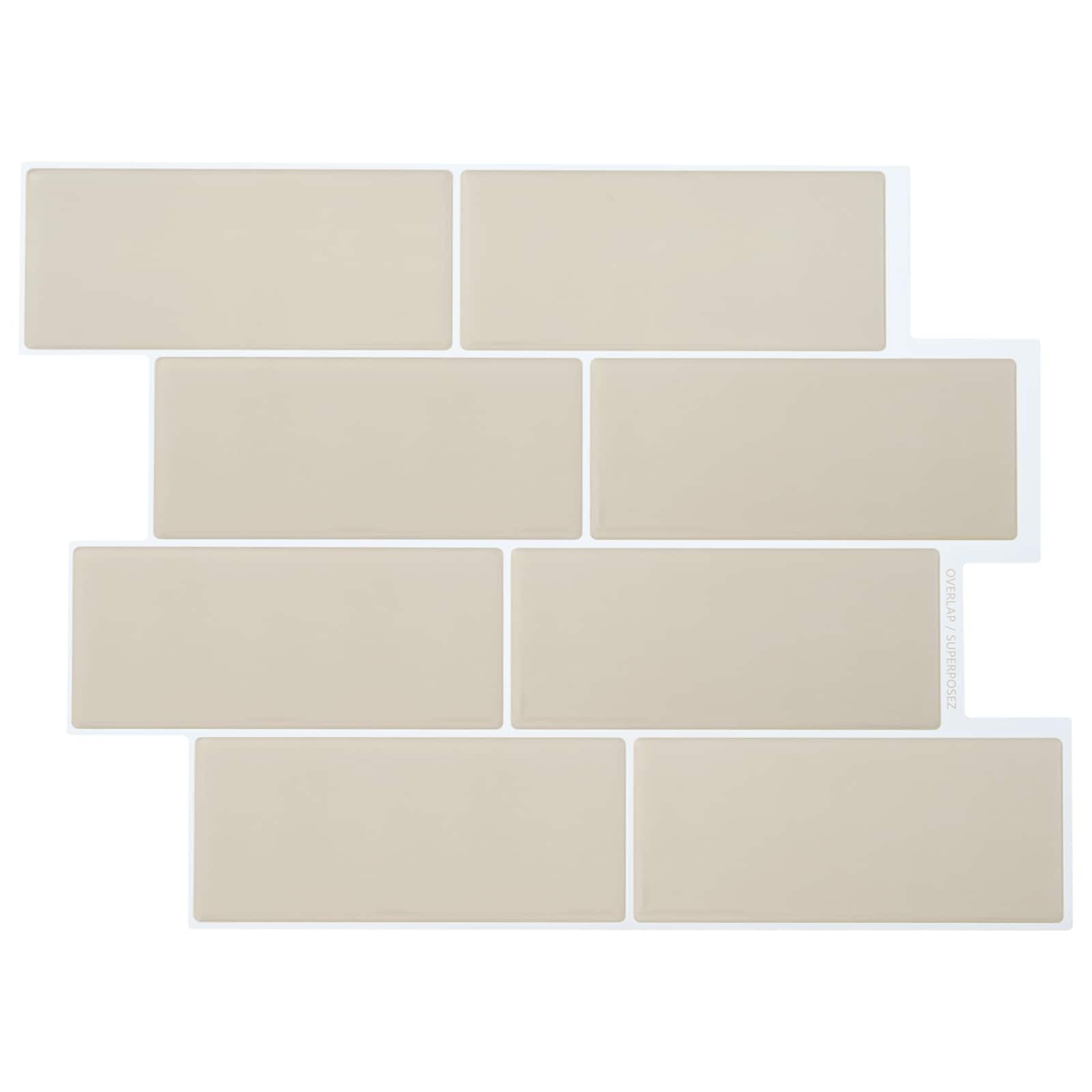 Subway plaat 50 pcs Beež 29 x 21 cm Polüuretaan ja PET