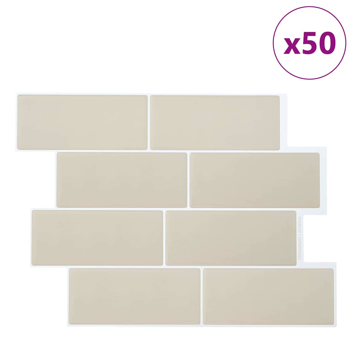 Subway flise 29 x 21 cm Polyurethan og PET - Billede 2