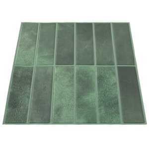 Obdélníková dlažba 10 pcs Tmavě zelená 29 x 23 x 0,08 cm - obrázek 3