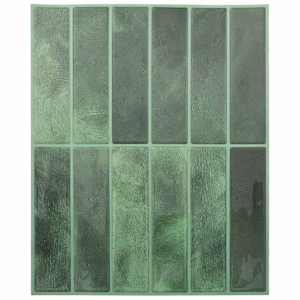 vidaXL Ristk&uuml;likukujuline Plaat 10 tk Tumeroheline 29 x 23 x 0,08 cm