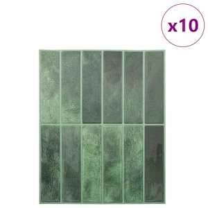 Obdélníková dlažba 10 pcs Tmavě zelená 29 x 23 x 0,08 cm - obrázek 2