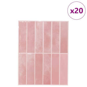 Obdélníková dlažba 20 pcs Růžová 29 x 23 x 0,08 cm - obrázek 2