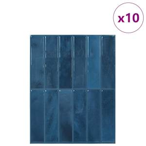 Obdélníková dlažba 10 pcs Modrá 29 x 23 x 0,08 cm - obrázek 2
