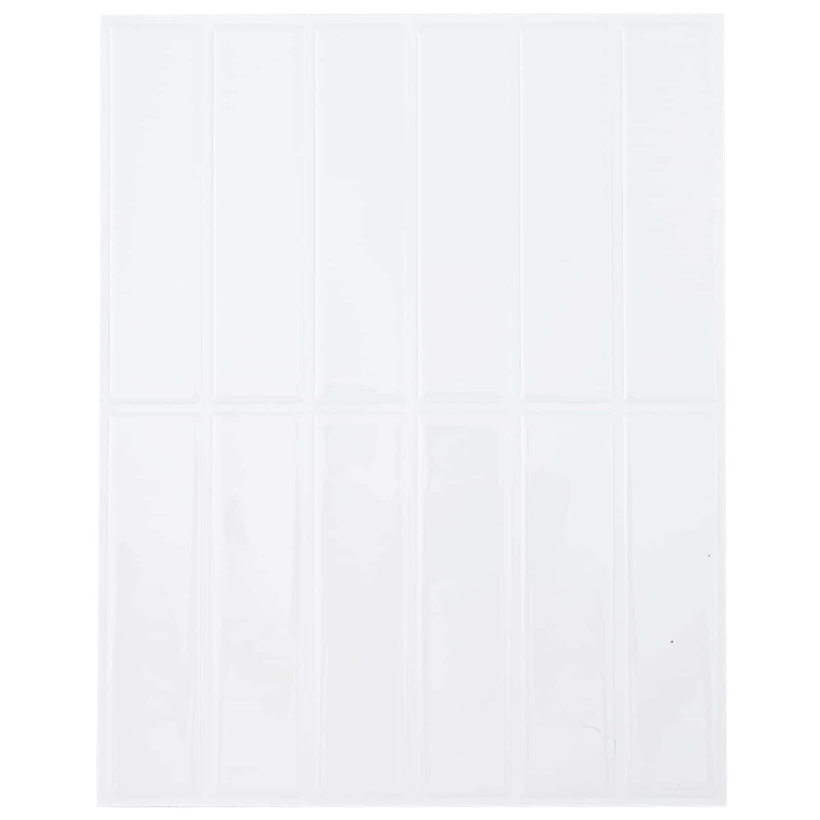 vidaXL Plăci dreptunghiulare 50 pcs Alb 29 x 23 x 0,08 cm