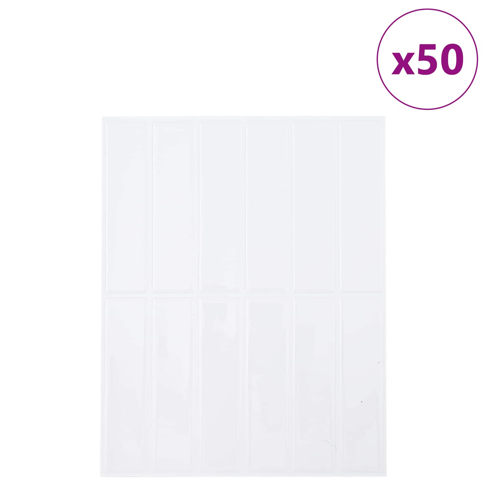 Pravokotna ploščica 50 pcs Bela 29 x 23 x 0,08 cm - slika 2
