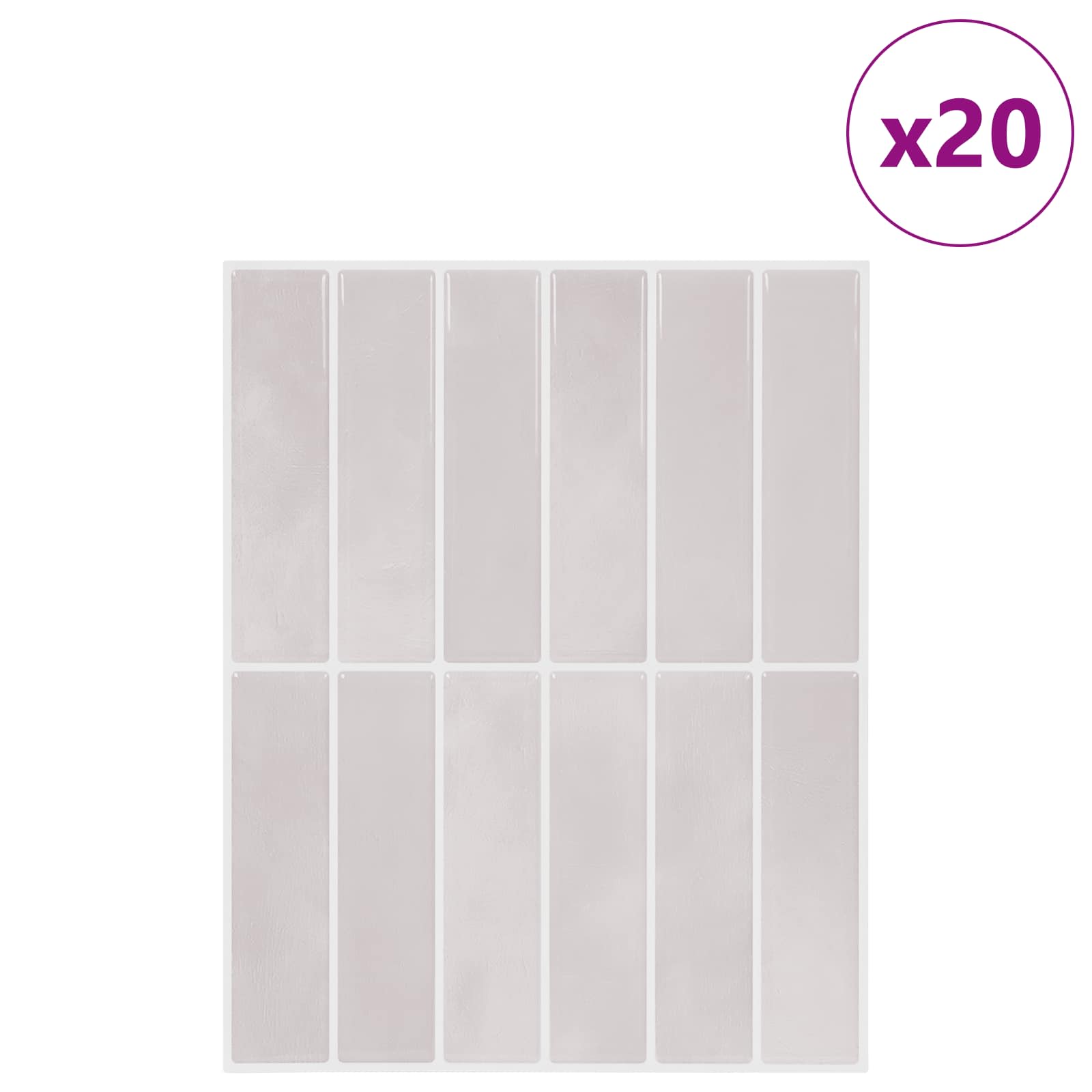 Pravokotna ploščica 20 pcs Bež 29 x 23 x 0,08 cm - slika 2