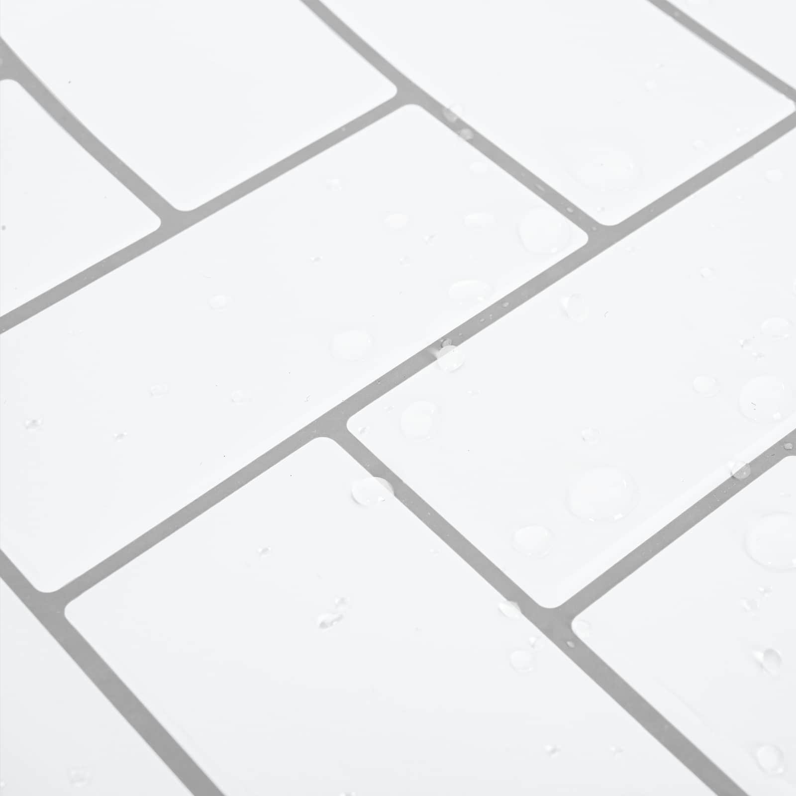 Ploščica ribje kosti 20 pcs Bela siva 30 x 30 cm - slika 8