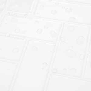 Dlaždice vzoru rybí kosti 10 pcs Bílá 30 x 30 cm - obrázek 8