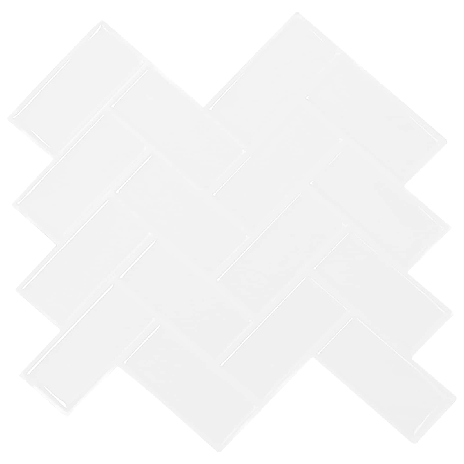 vidaXL Plăcuță în Zigzag 20 pcs Alb 30 x 30 cm Poliuretan și PET