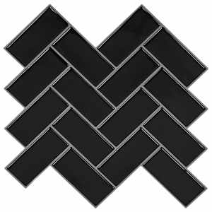 vidaXL Kalasaba plaat 10 tk Must 30 x 30 cm Pol&uuml;uretaan ja PET