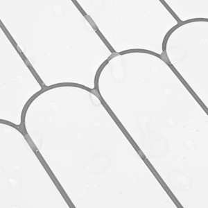 Dlaždice s peřím 10 pcs Bílá šedá 30 x 30 cm Polyuretan a PET - obrázek 8