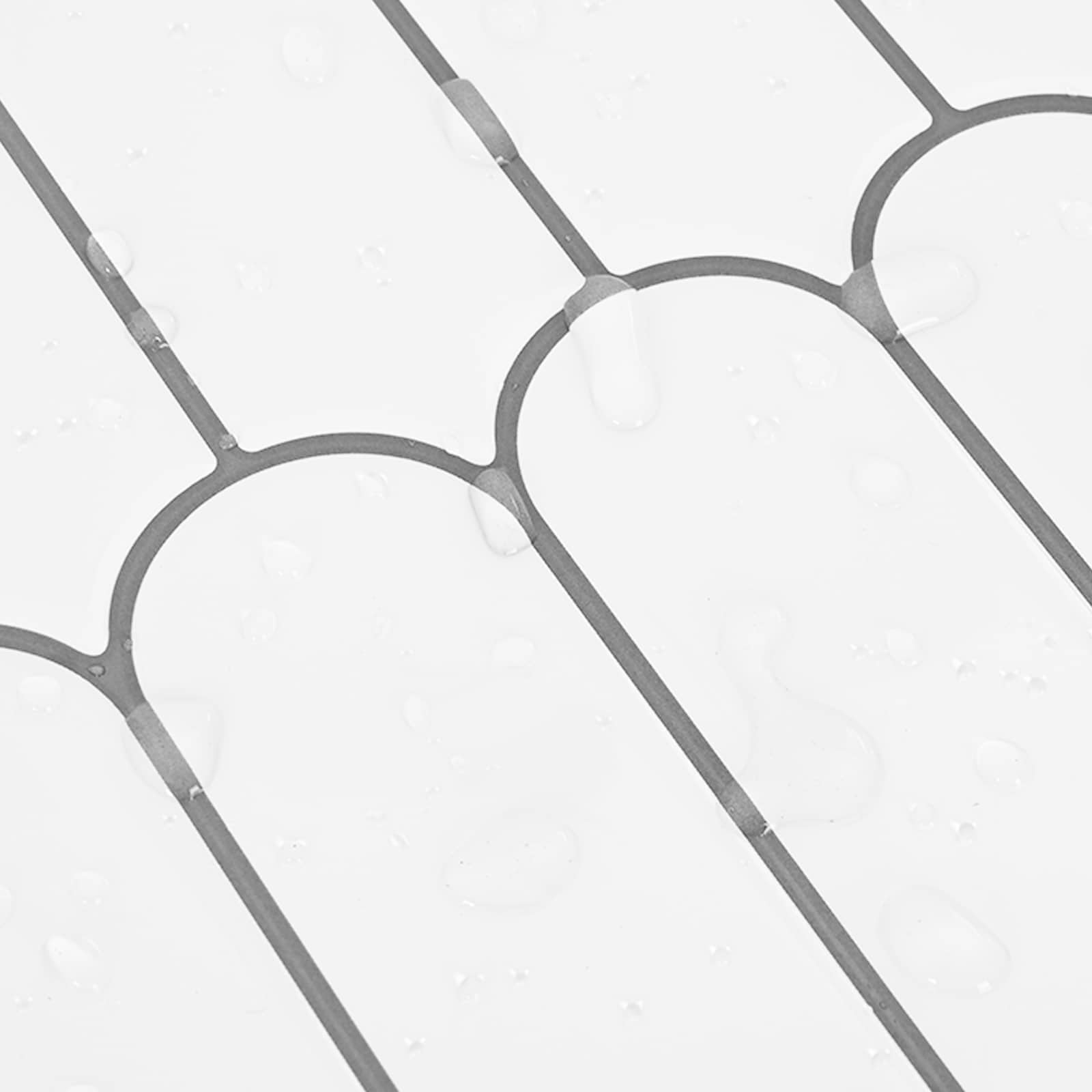 Ploščica perja 50 pcs Bela siva 30 x 30 cm Poliuretan in PET - slika 8
