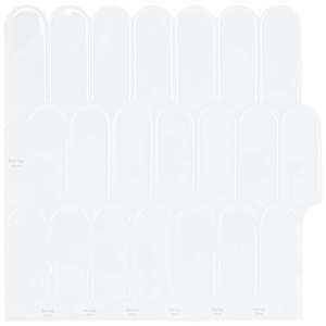 vidaXL Sulgedest plaat 10 tk Valge 30 x 30 cm Pol&uuml;uretaan ja PET