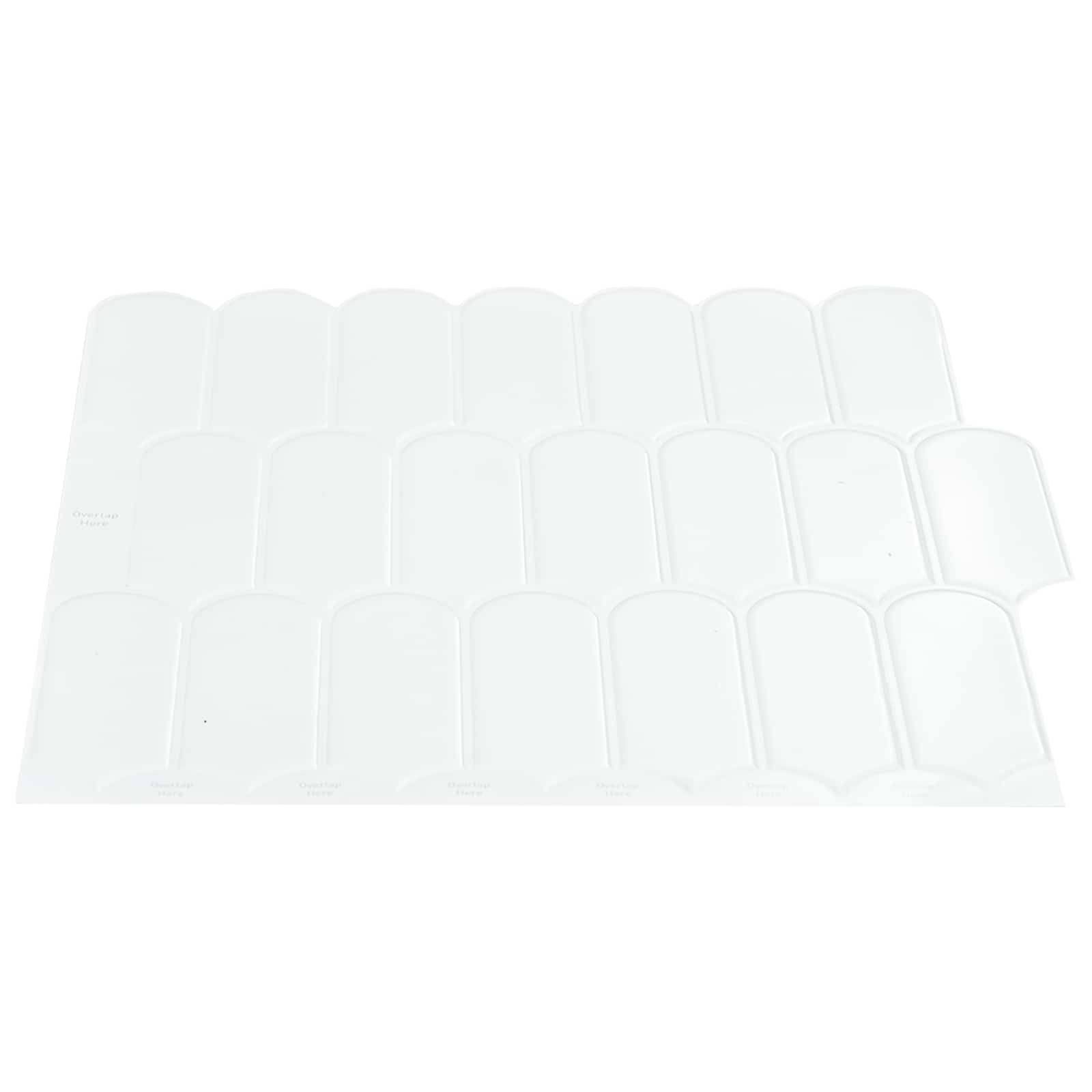 Ploščica perja 50 pcs Bela 30 x 30 cm Poliuretan in PET - slika 3