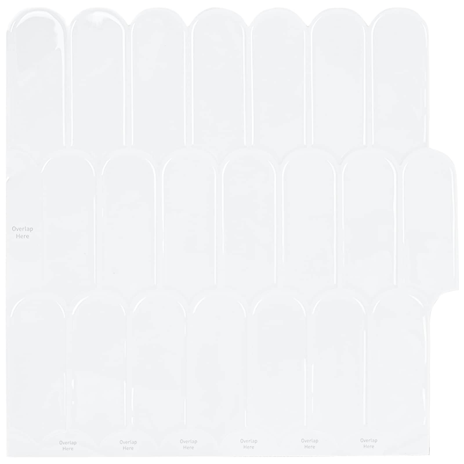 vidaXL Placă cu Pene 50 pcs Alb 30 x 30 cm Poliuretan și PET