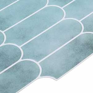 Dlaždice s peřím 10 pcs Zelená 30 x 30 cm Polyuretan a PET - obrázek 4