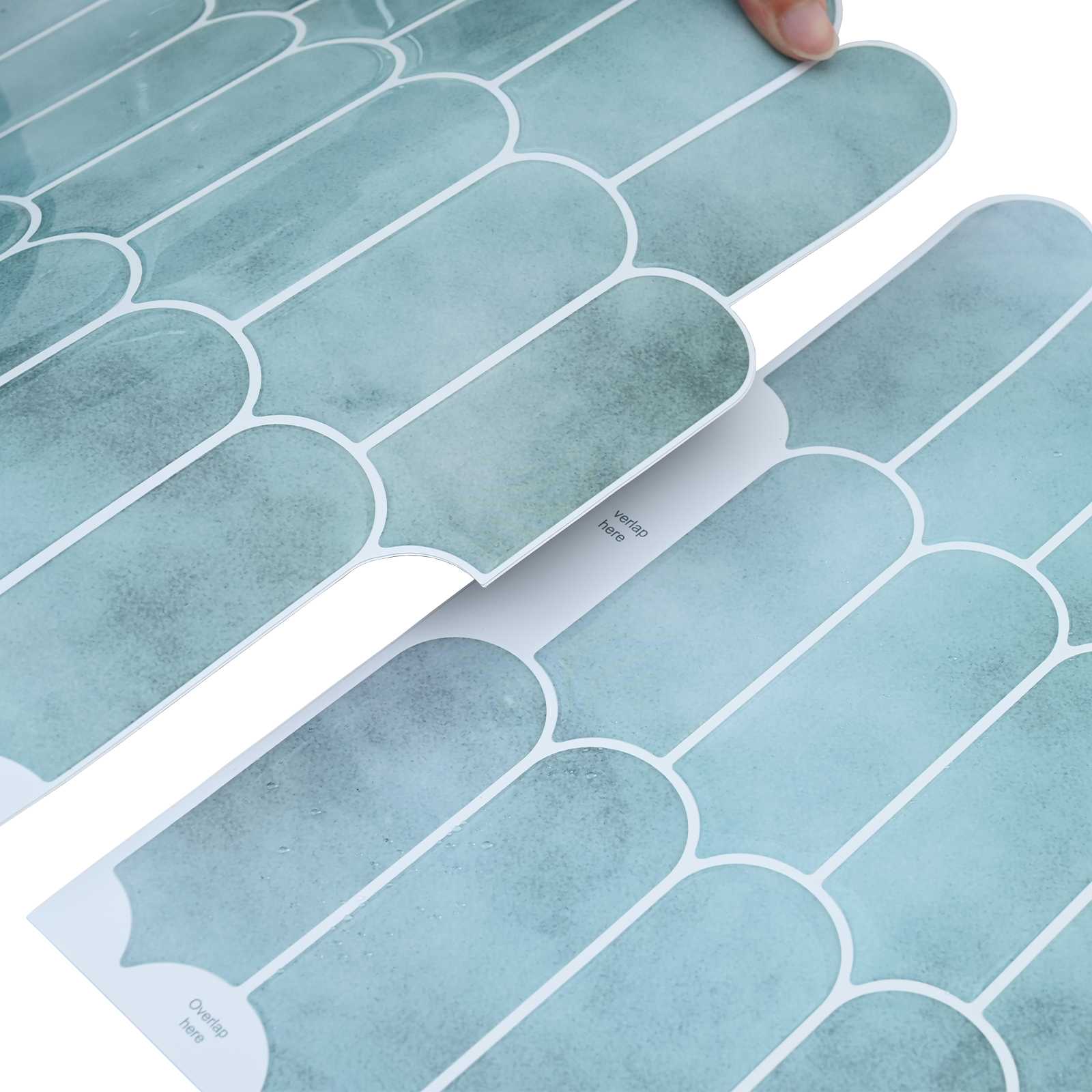 Ploščica perja 20 pcs Zelena 30 x 30 cm Poliuretan in PET - slika 7