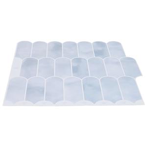 Dlaždice s peřím 10 pcs Světle modrá 30 x 30 cm - obrázek 3